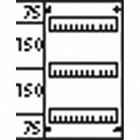Пластрон с прорезями 1ряд/3 рейки-150 |  код. AS 213 |  ABB
